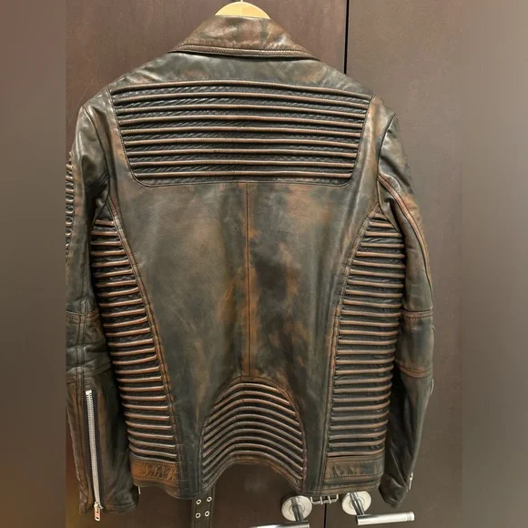 Leather Jacket - Biker Ribbles - Picture 2 of 14